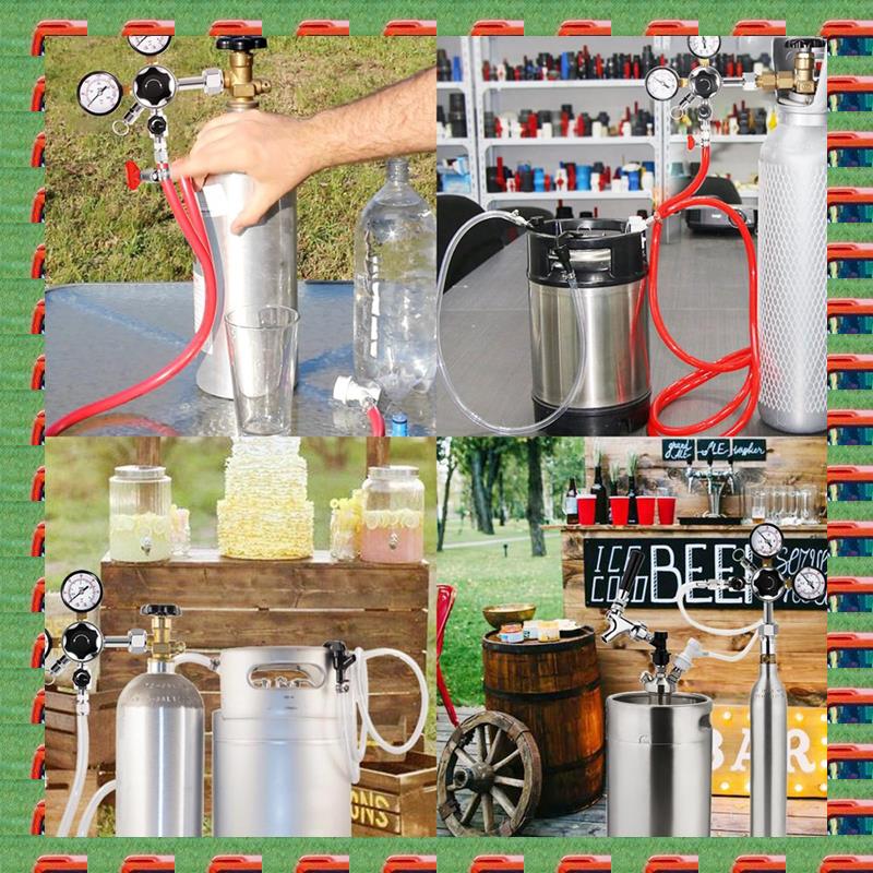 Co2 Regulator Dual Stage - Regolatore per fusto CGA-320, regolatore Co2