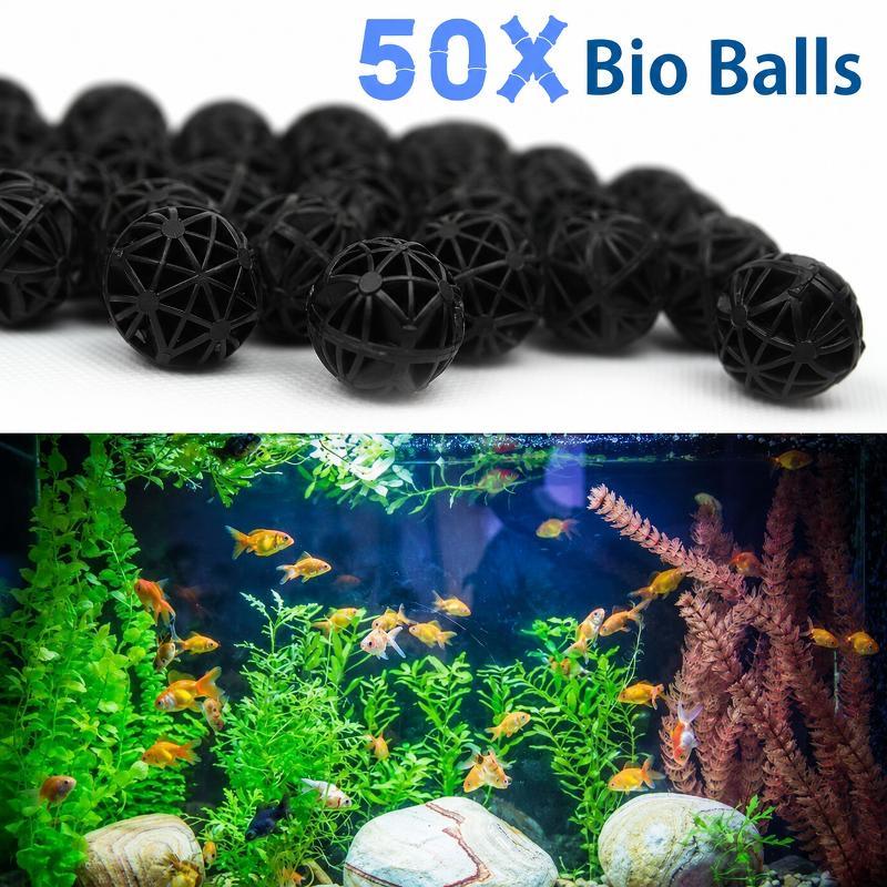 Planted Aquarium Accessories - 50 Pezzi Sfere Filtranti Bio per