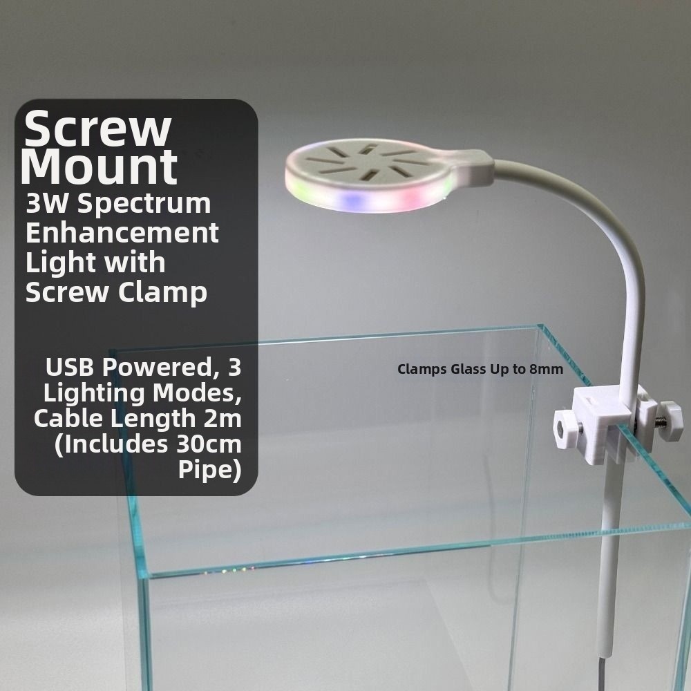 Led Planted Tank Light - Lampada Rotante per Acquario Impermeabile 3W