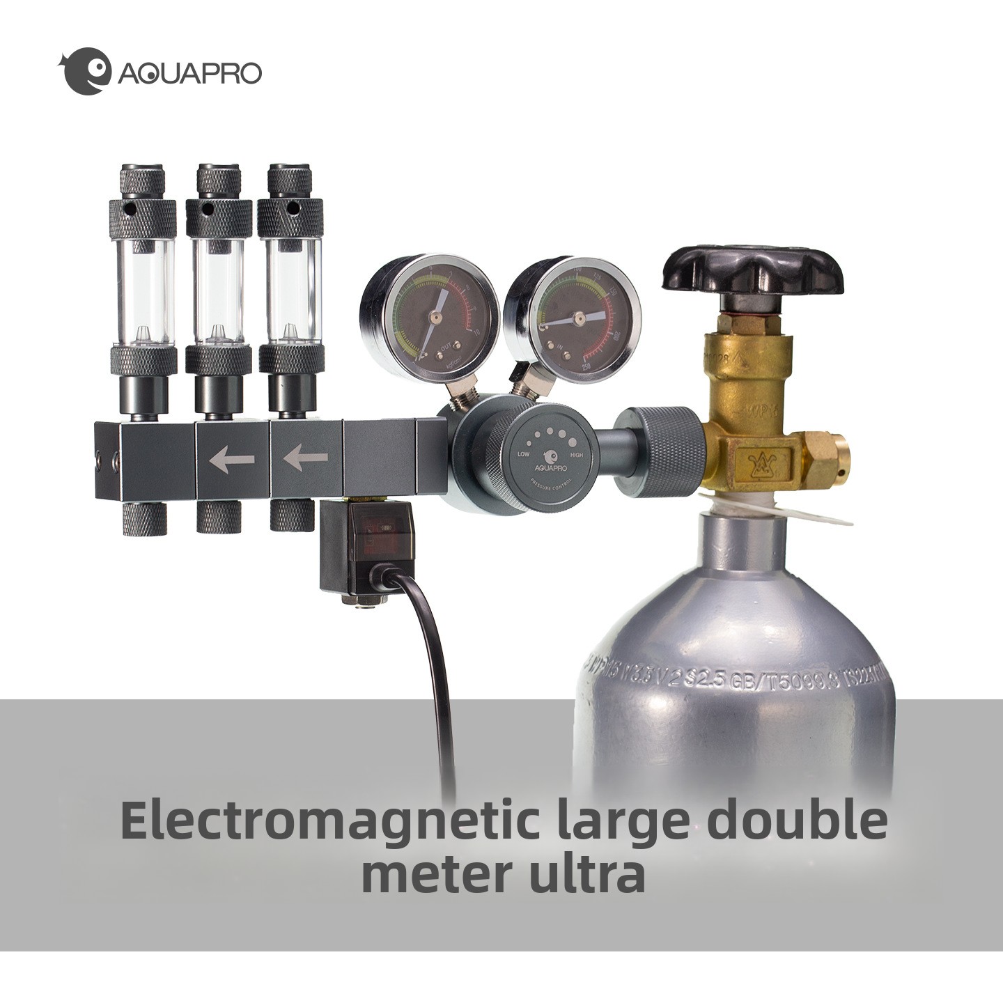 Co2 Regulator Dual Stage - AQUAPRO Solenoide professionale a due stadi