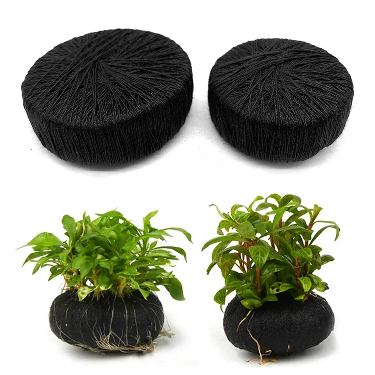 Aquarium Planted Substrate - 5 pezzi di acquario nero acqua