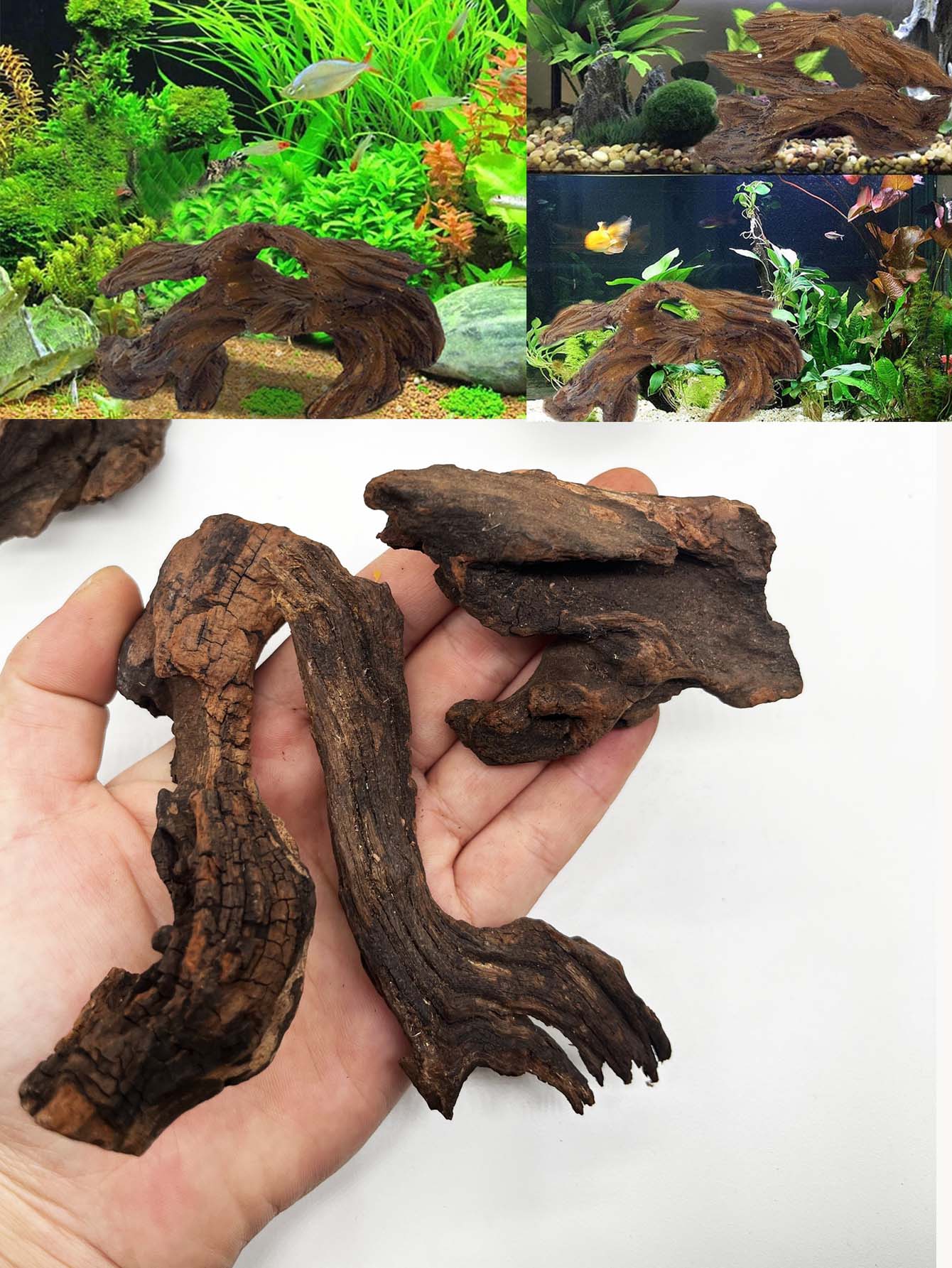 3 pezzi ﻿ Set di legni alla de - Aquarium Planted Substrate recensione e prezzo