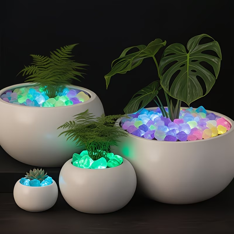 Set di 300 Ciottoli Luminosi,  - Aquarium Plant In Pot recensione e prezzo