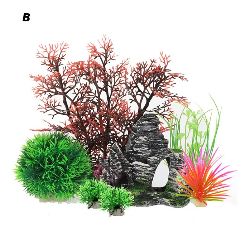 10 Pezzi Nuovi Arrivi Piante e - Planted Aquarium With Rocks recensione e prezzo