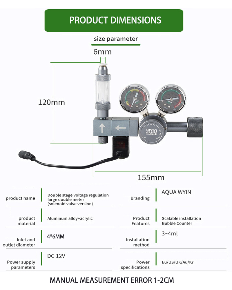 Regolatore CO2 DIY per Acquari - Co2 Regulator Dual Stage recensione e prezzo
