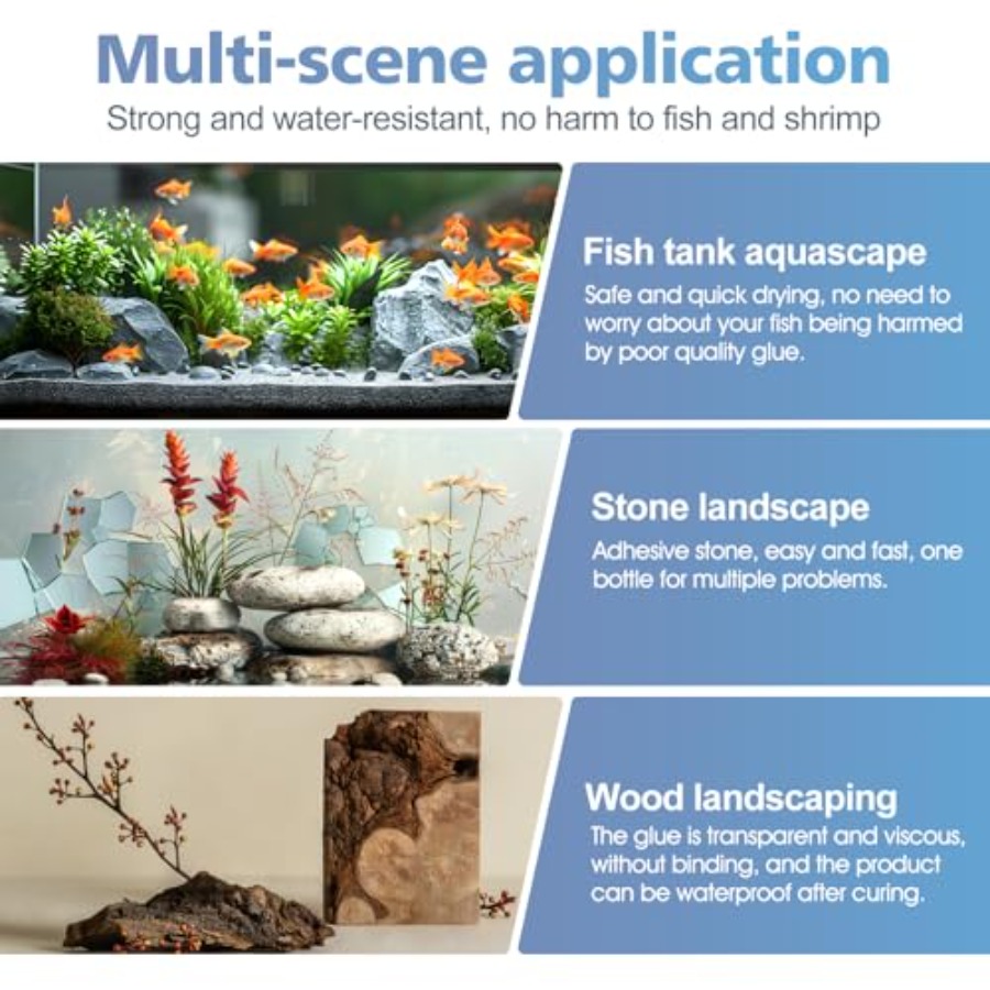 Colla per acquari, colla super - Planted Aquarium With Rocks recensione e prezzo